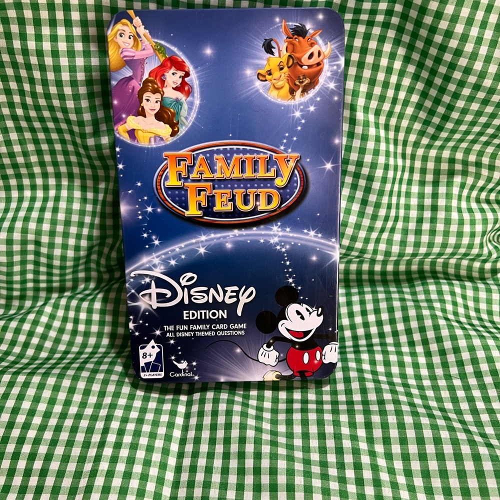 Disney Family Feud Card Game In Tin